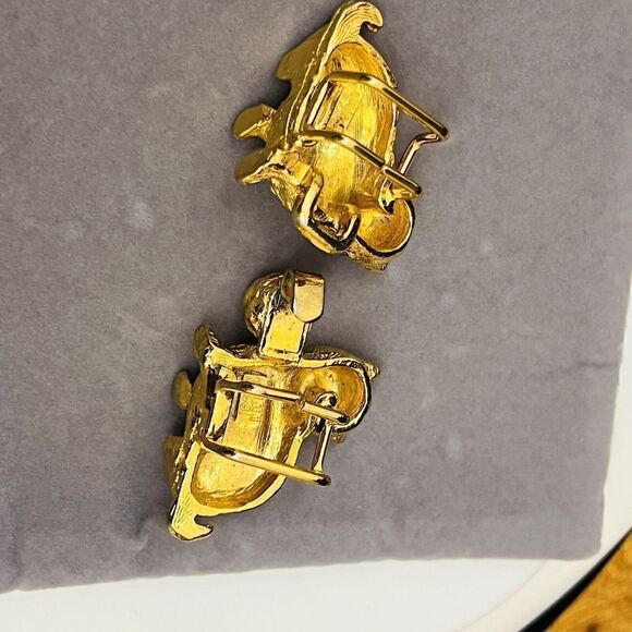 Vintage 3D Mimi Di N Gold Tone Double Cat Yarn Belt Buckle Kittiy Kittens 4287 main image 5